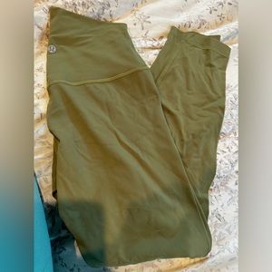 lululemon athletica Olive Green Leggings